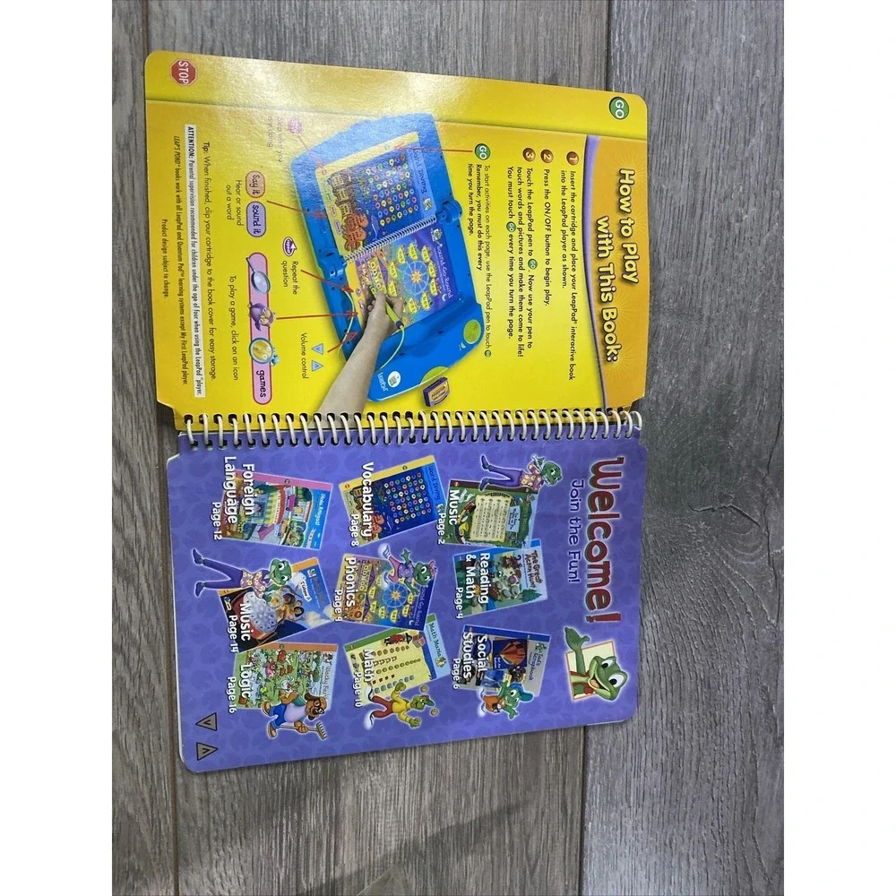 Leap's Pond Leap Frog Leap Pad - Activity & Game Book &‎ cartridge